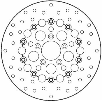 MOTO-MASTER Brake Rotor 5 Hole  Front  11-1/2" - Kingman  112308-PU