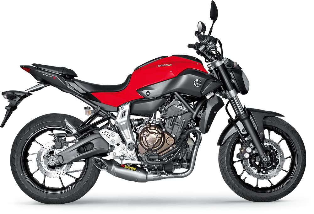AKRAPOVIC Race Exhaust - Titanium MT-07/ FZ-07 2014-2016 S-Y7R1-HAFT 1810-2225
