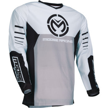 MOOSE RACING Qualifier® Jersey - Black/White - Large 2910-8153