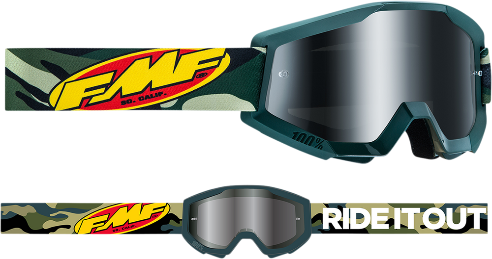FMF PowerCore Goggles - Assault - Camo - Silver Mirror F-50051-00001 2601-3011