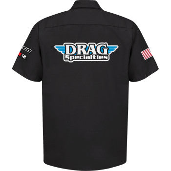 THROTTLE THREADS Drag Specialties House 25 Shirt - Black - 3XL DRG32ST24BK3R