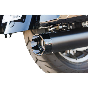 S&S CYCLE 2-into-1 Sidewinder Exhaust System - 50-State - Black - M8 Touring 550-0759