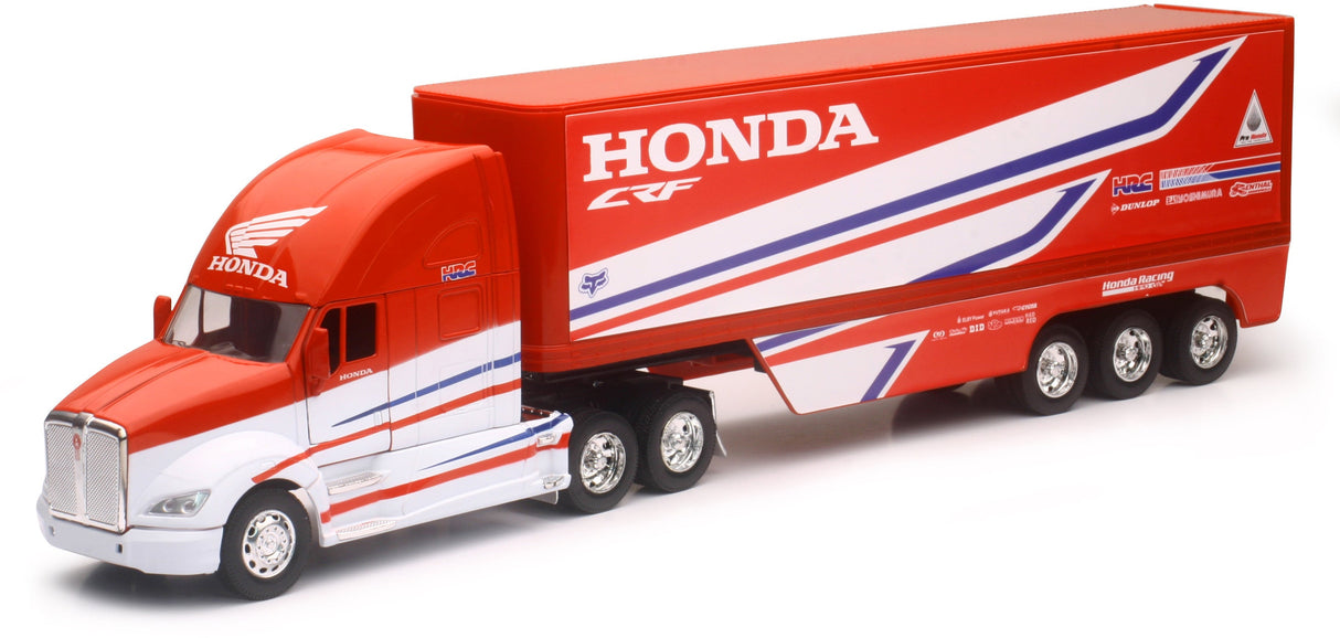 NEW-RAYReplica 1:32 Semi Truck 17 Honda Race Truck10893