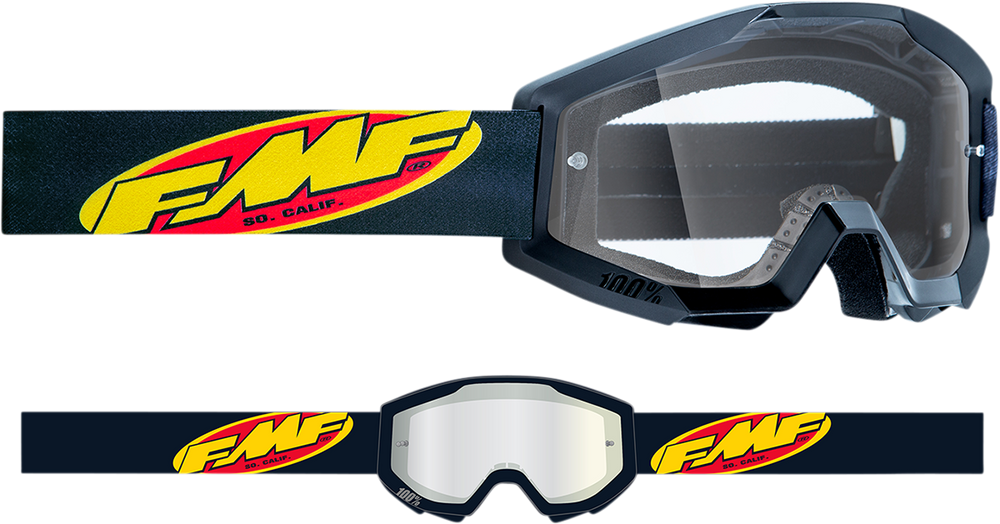 FMF Youth PowerCore Goggles - Core - Black - Clear F-50054-00002 2601-3017