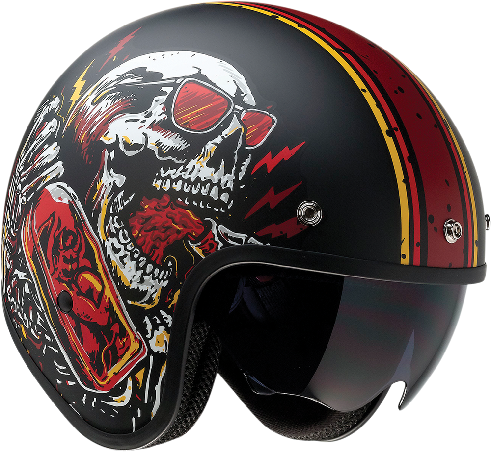Z1R Saturn Helmet - Devil Made Me - Black/Red - XS 0104-2816