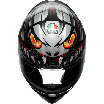 AGV K1 S Helmet - Lyzard - Matte Black/Gray/Red - Small 2118394003-044-S