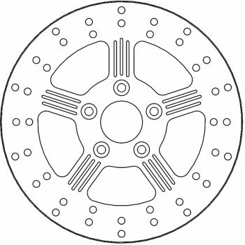 MOTO-MASTER Brake Rotor - Front - Adrian 110849-PU