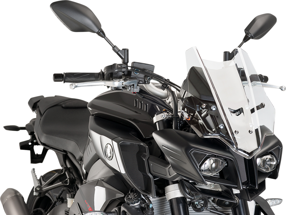 PUIG HI-TECH PARTS Race Windscreen - Clear - Yamaha 8917W