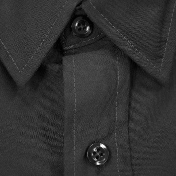 American Biker Biker Sam Contrast Stitch Shop Shirt - Black/Gray - 4XL ABBSAM16ST8BCH4R