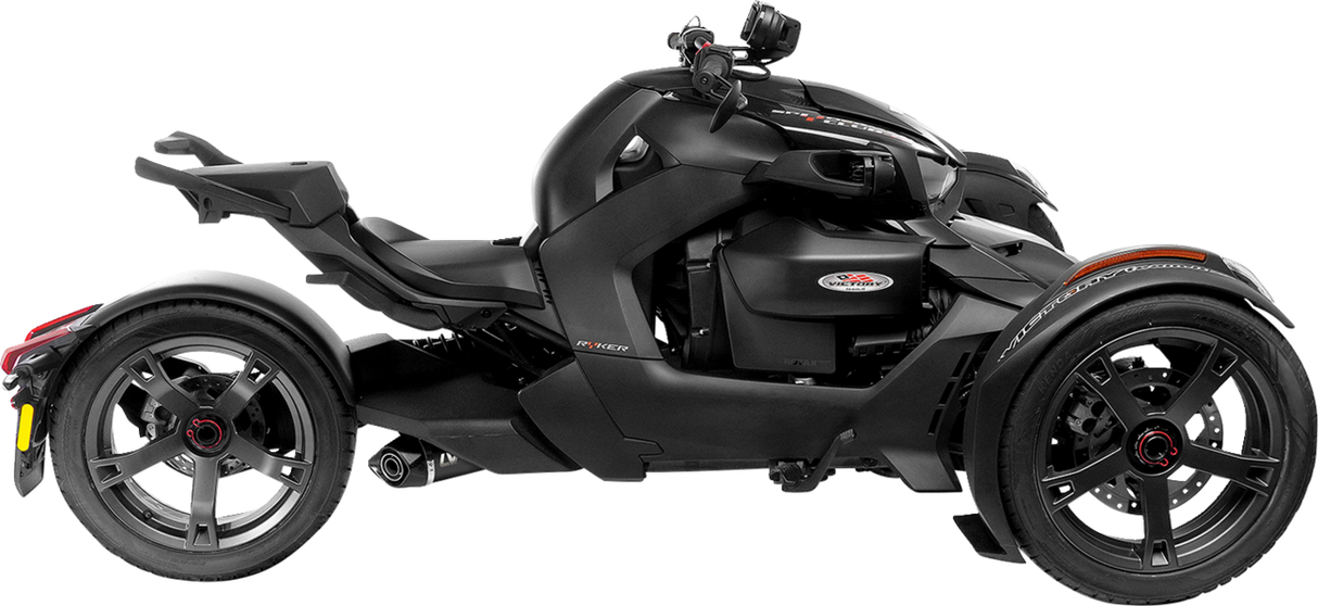 LEOVINCE LV One EVO Slip-On Muffler - Black Edition for CAN-AM RYKER 600 SPORT/RALLY/ACE 2019 - 2024 14404EB