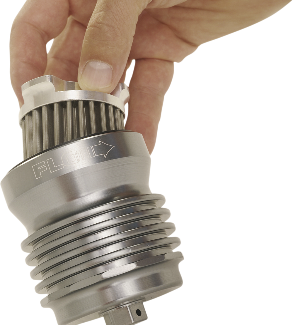 PC RACING Oil Filter - Polished PCS4C