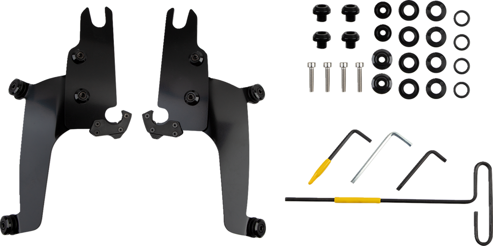 MEMPHIS SHADES Sportshield Mounting Kit - Black - Chief Bobber MEB2070