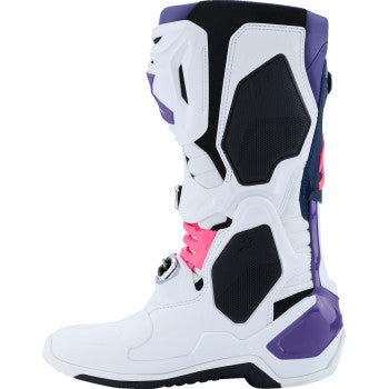 ALPINESTARS Tech 10 Boots - White/Violet/Navy/Pink Fluorescent - US 10 / EU 44.5 2010020-2780-10