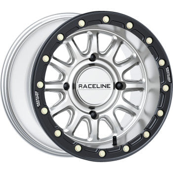 RACELINE WHEELS Wheel - Alpha - Front/Rear - Hyper Silver/with Black Ring - 15x10 - 4/156 - +10 mm A14SB-51056+10