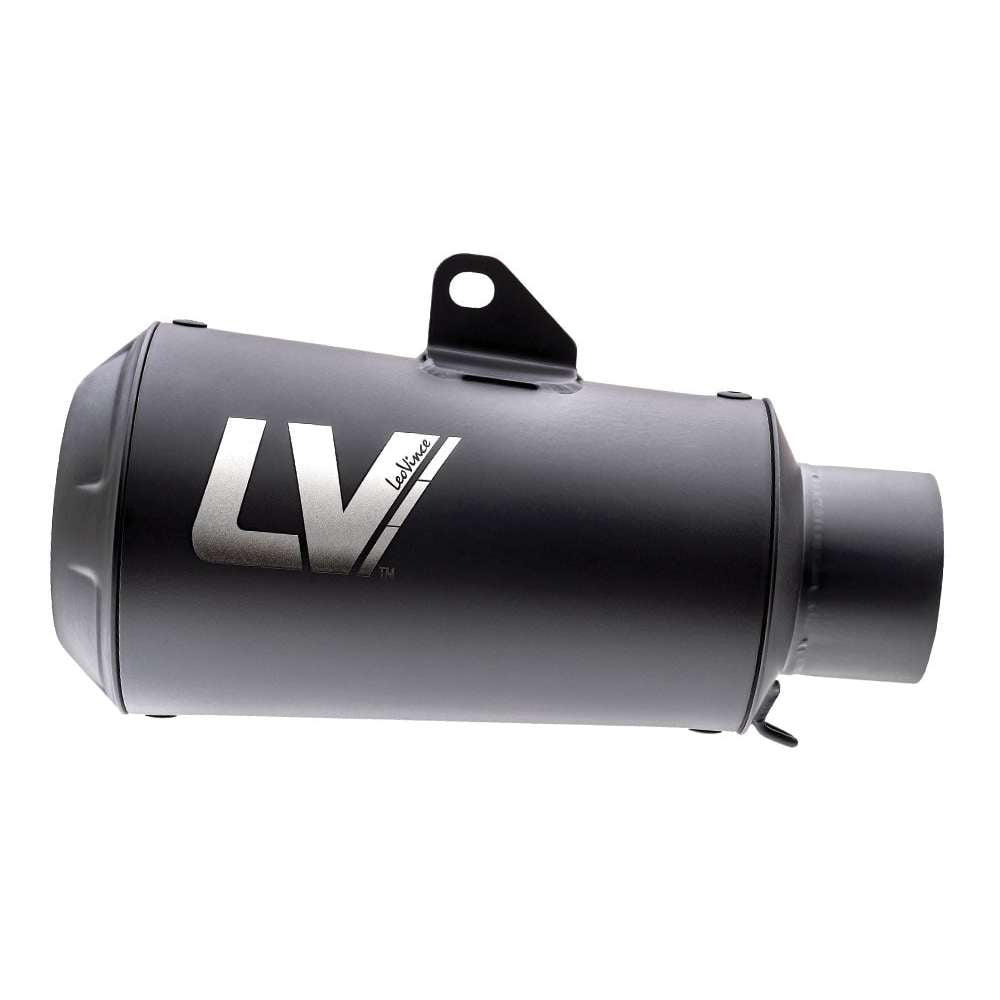 LEOVINCE LV-10 Slip-On Muffler - Universal Black 9746FBU 1811-4293 NO RETURNS- YOU GET WHAT YOU SEE IN THE PIC
