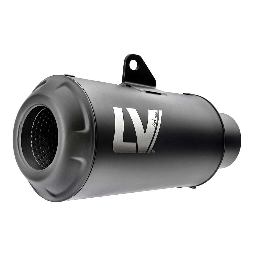 LEOVINCE LV-10 Slip-On Muffler - Universal Black 9746FBU 1811-4293 NO RETURNS- YOU GET WHAT YOU SEE IN THE PIC