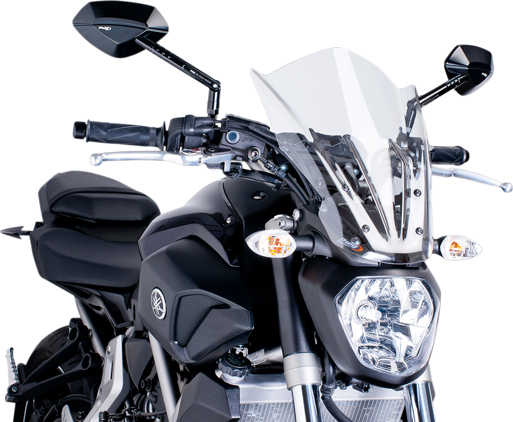 PUIG HI-TECH PARTS New Generation Windscreen - Clear - MT07 7016W