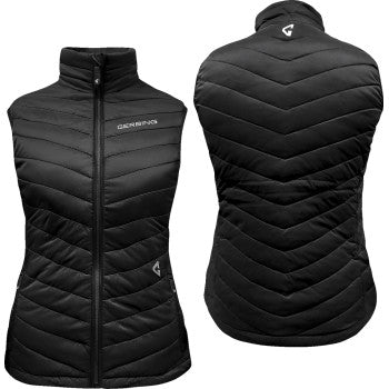 GERBING HEATED CLOTHING Women's 7V Khione Puffer Heated Vest 2.0 - Black - XL GERKPVST7VWBXL