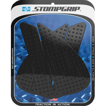 STOMPGRIP Traction Pad Tank Grips - Volcano - Black - CBR1000RR-R Fireblade SP 55-10-0177B