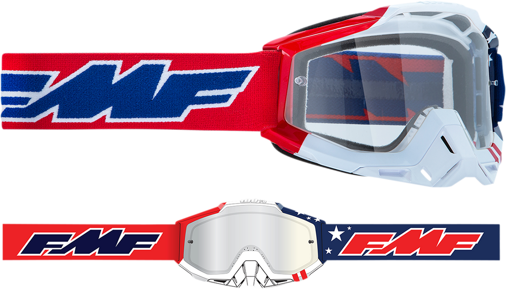 FMF PowerBomb Goggles - US of A - Clear F-50036-00006 2601-2976