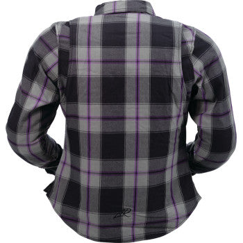 Z1R Women's Ashwood Flannel - Purple - Small 3041-0677