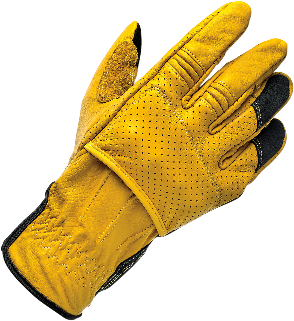 BILTWELL Borrego Gloves - Gold/Black - XS 1506-0701-301