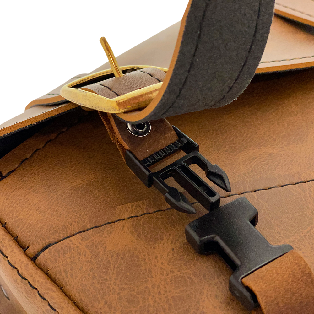 WILLIE & MAX LUGGAGE Softail Swing Arm Bag - Brown 59777-08