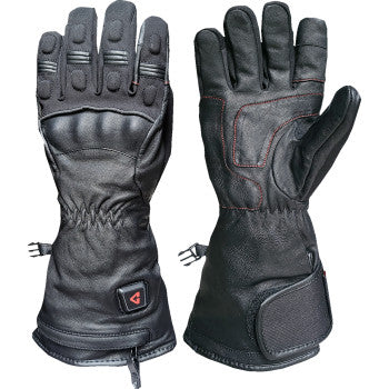 GERBING HEATED CLOTHING 7 V Hard Knuckle Battery Heated Gloves - Black - Medium GERGVHK7VBM