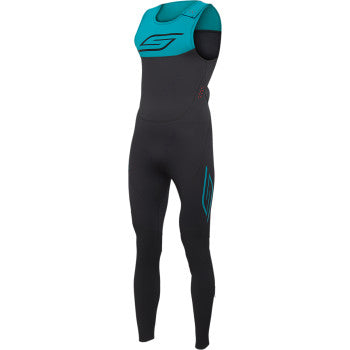 SLIPPERY Breaker Wetsuit - Black/Aqua - Medium 3201-0289
