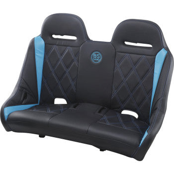 BS SAND Extreme Bench Seat - Big Diamond - Black/Titanium Blue EXBETBBDC