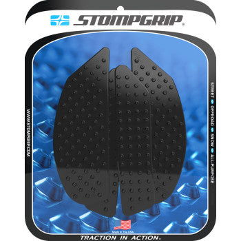STOMPGRIP Traction Pad Tank Grips - Volcano - Black - MT-10 55-10-0203B