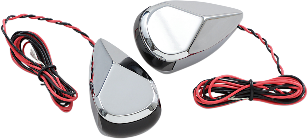 ALLOY ART Turn Signal - Chrome - Smoke/Red MRL-2C