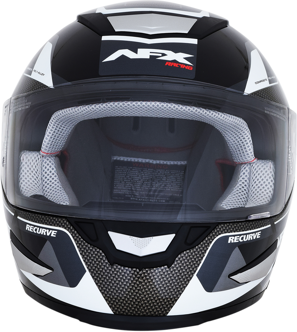 AFX FX-99 Helmet - Recurve - Black/White - XL 0101-11119