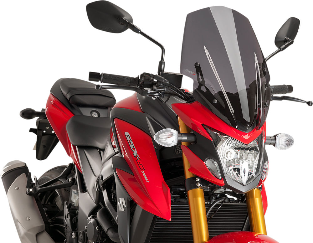 PUIG HI-TECH PARTS Race Windscreen - Dark Smoke - Tour - Suzuki 9436F