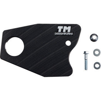 T.M. DESIGNWORKS Front Chain Slider - TRX250R FourTrax 1988-1989 Black HCP-251-BK