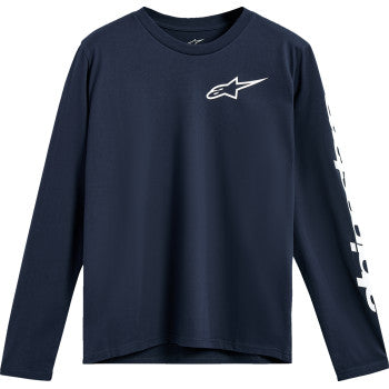 ALPINESTARS Trackside Long-Sleeve CSF T-Shirt - Navy - 2XL 1235-74100-70-2X