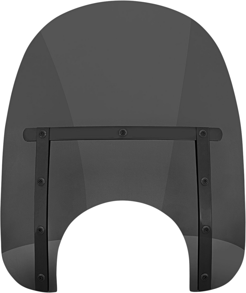 MEMPHIS SHADES Memphis Slim Windshield - 15" - 9" Headlight Cutout - Dark Black Smoke MEB41210