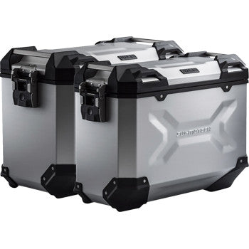 SW-MOTECH TRAX ADV Aluminum Case System - Silver - Yamaha Tracer 9 GT '21-'24 KFT.06.921.70000/S