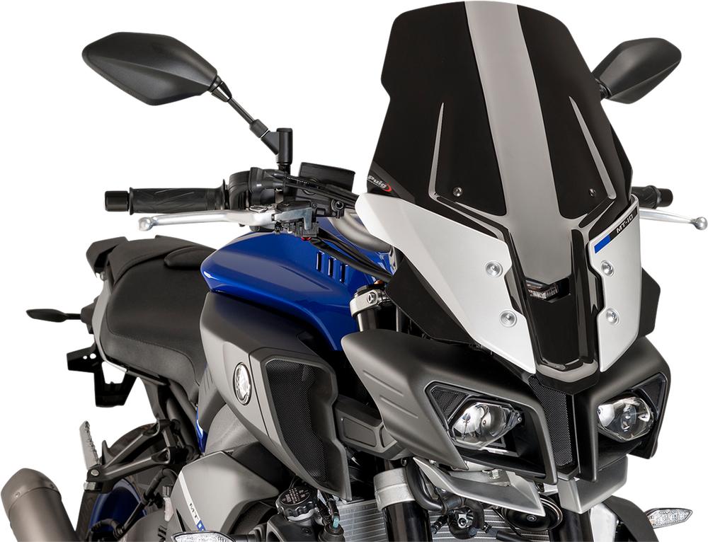 PUIG HI-TECH PARTS Race Windscreen - Black - Yamaha 8918N