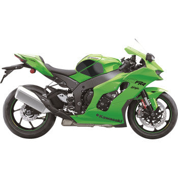 STOMPGRIP Traction Pad Tank Grips - Icon - Black - Ninja ZX-10R/ZX-14 55-14-0040B