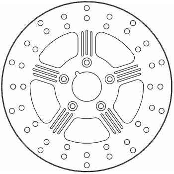 MOTO-MASTER Brake Rotor - Front - Adrian 110848-PU