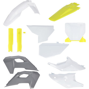 ACERBIS Full Body Kit - '24 OEM White/Gray/Yellow - Husqvarna - FC/FX/TC/TX 2986610275