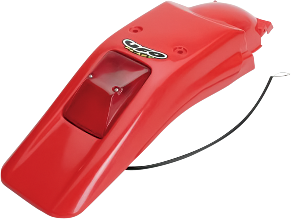 UFO Enduro Rear Fender with 21/5W Light - XR Red HO03611069