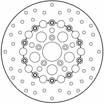 MOTO-MASTER Brake Rotor - Front - Flame 112314-PU