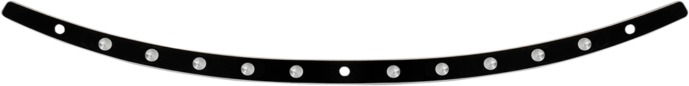 MEMPHIS SHADES Windshield Trim - Black - Dish - FLH '96-'13 MEB0943