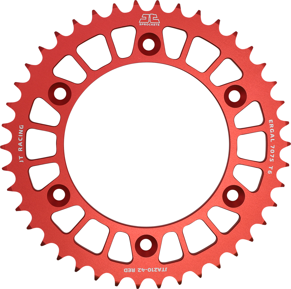 JT SPROCKETS Rear Sprocket - Honda - Red - 42 Tooth JTA210.42RED