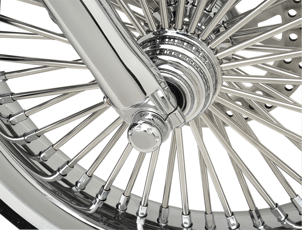 COVINGTONS Axle Cap - Front - Dimpled - Chrome C0010-C