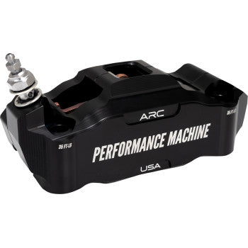 PERFORMANCE MACHINE (PM) Radial Mount Caliper - Front Left - Black Anodized 0052-2427-MB