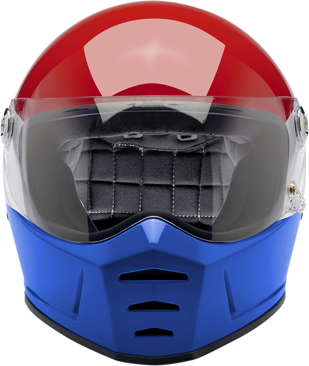 BILTWELL Lane Splitter Helmet - Gloss Podium Red/White/Blue - 2XL 1004-549-106