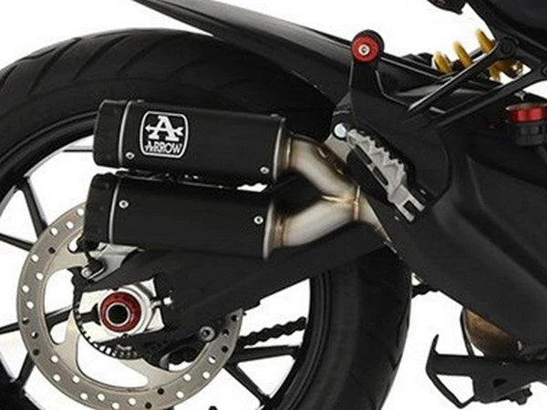 Arrow Rebel Slip-on Exhausts, Nichrome Dark for Ducati Multistrada 950 19-20 71923RBN